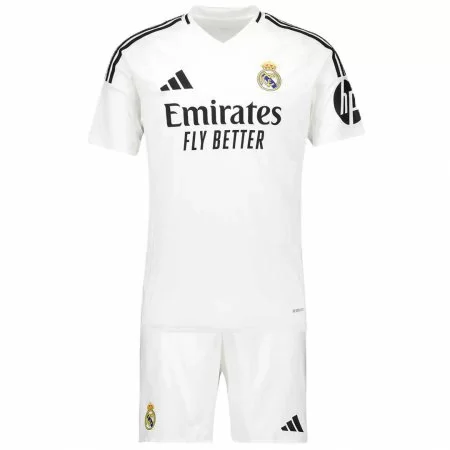 Real Madrid Soccer Jersey + Short Replica Home 2025/26 Youth (Discount)