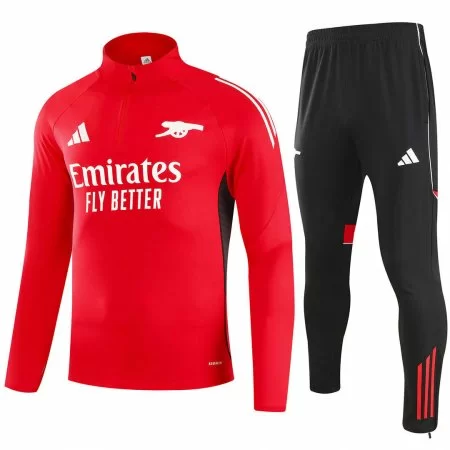 Arsenal 1/5 Zipper Soccer Sweatshirt + Pants Replica Red 2025/26 Mens